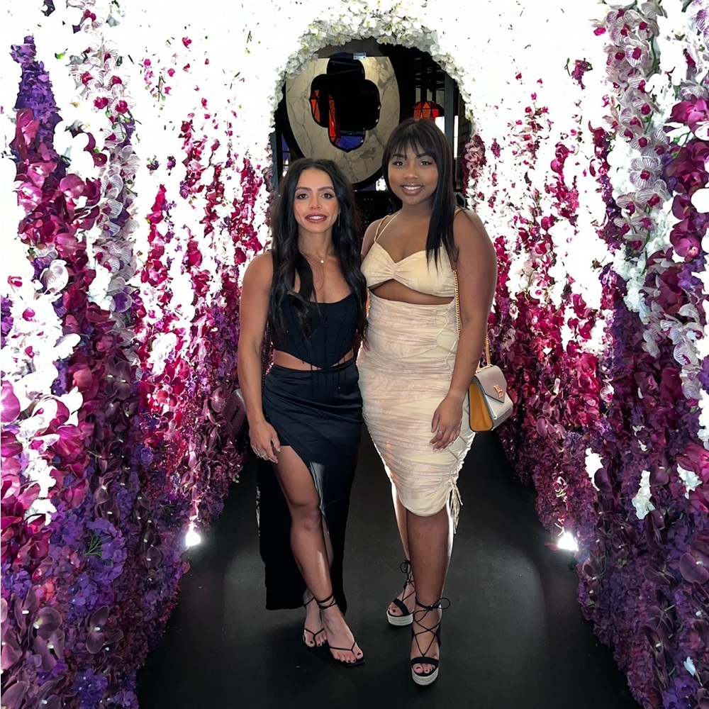 Oh Polly Beige Strappy Midi Dress